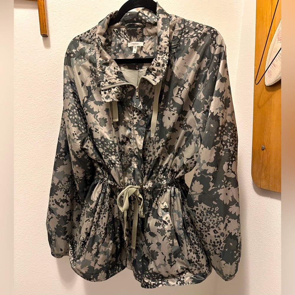 Maurices Floral Camo Utility Jacket with Cinched Waist